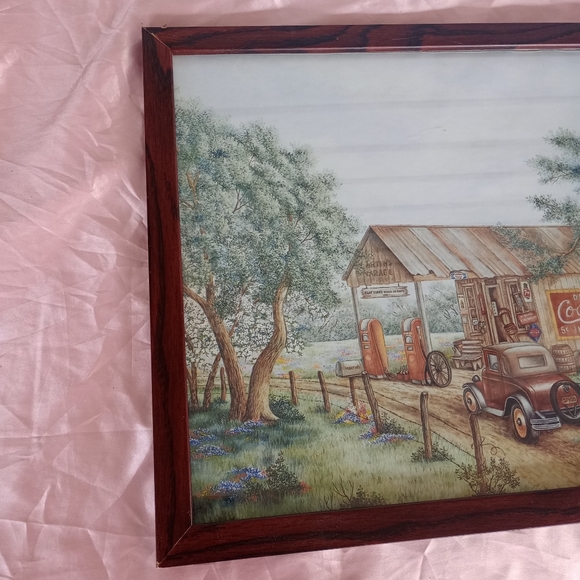 Kay Lamb Shannon Coca-Cola Country Store Framed Wall Art | Rustic Americana Farm - Picture 4 of 13